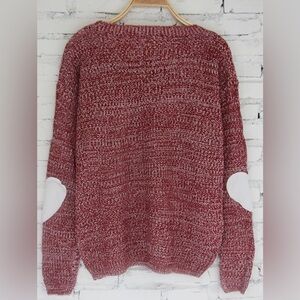Women's red heart sweater, size small